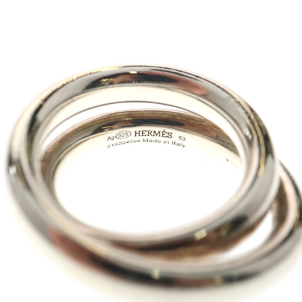 Hermes☆Vertige ヴェルティージュ リング シルバー パリ発 楽天市場】HERMES エルメス リング ヴェルティージュ Vertige