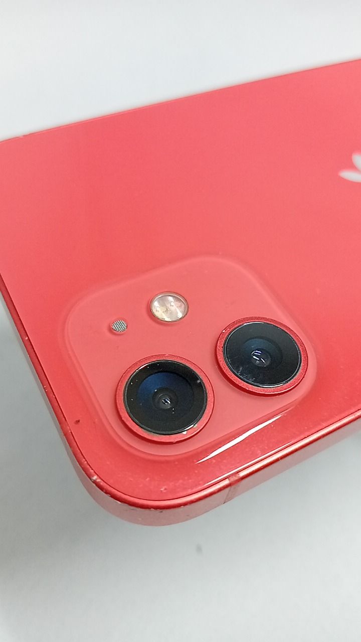 バッテリー容量100％！ iPhone12 A2402 64GB 本体 レッド SIMフリー