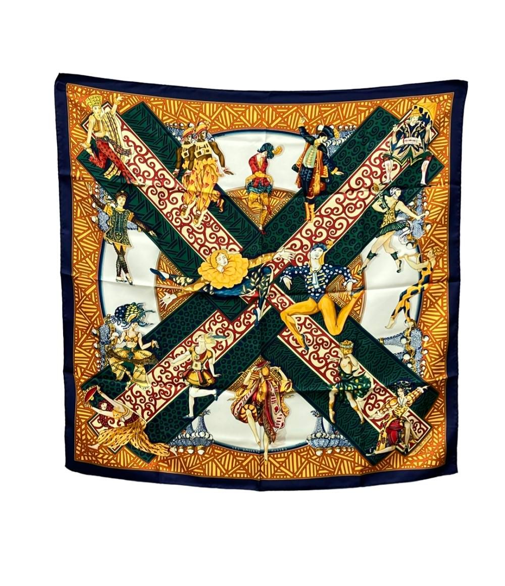 エルメス スカーフ カレ90 シルク100% ロシア バレエ les ballets