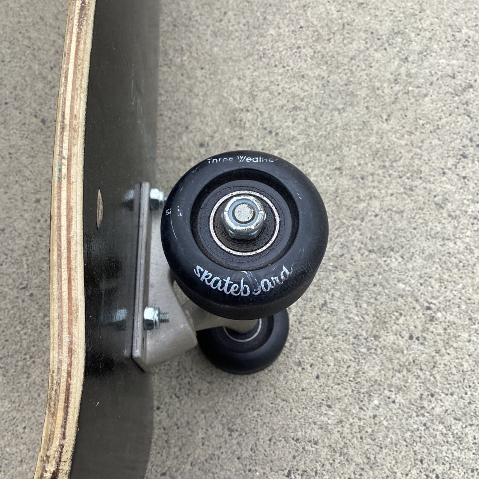 USED] COMPLETE THREE WEATHER BLACK 8.0 inch deckデッキ
