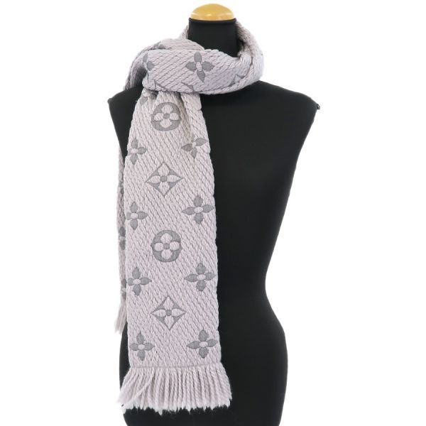 LOUIS VUITTON マフラー グリペルル ライトグレー ルイヴィトン