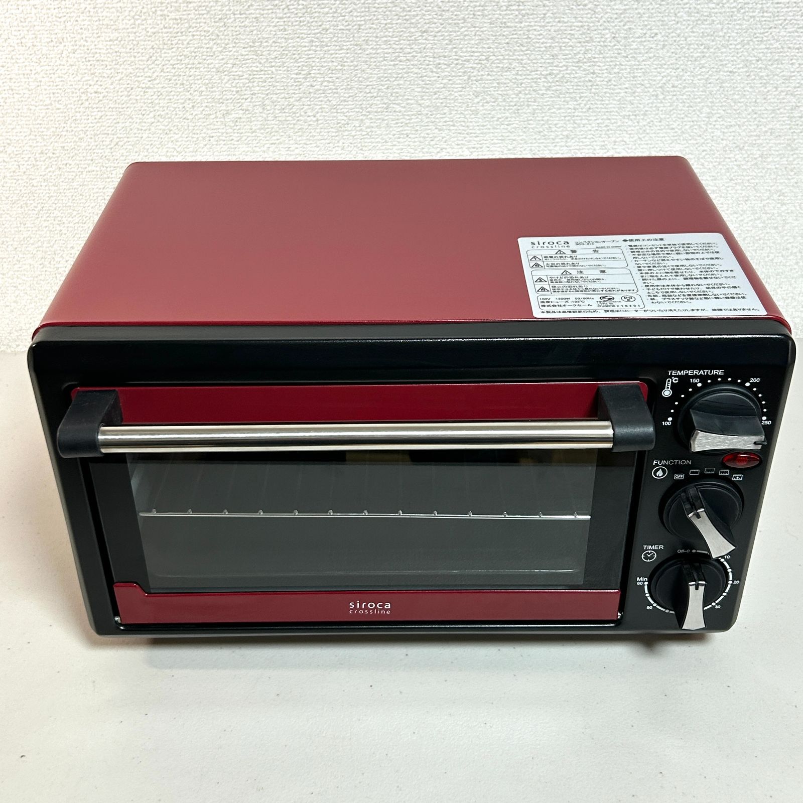 siroca シロカ コンベクションオーブン SCO-213 RED 中古 未使用品