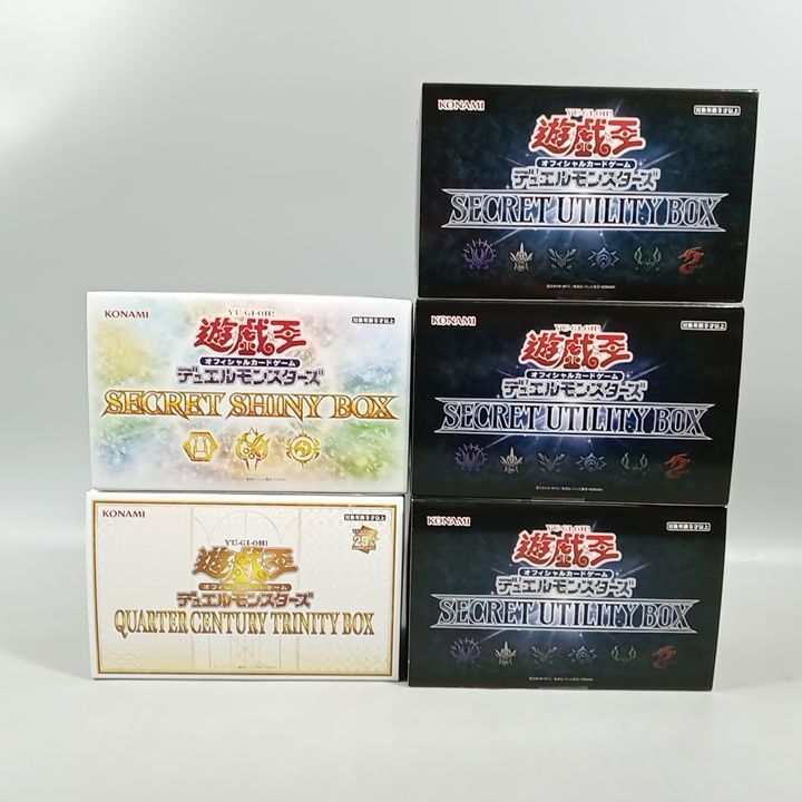 未開封】遊戯王OCG BOX5点セット QUATER CENTURY TRINITY