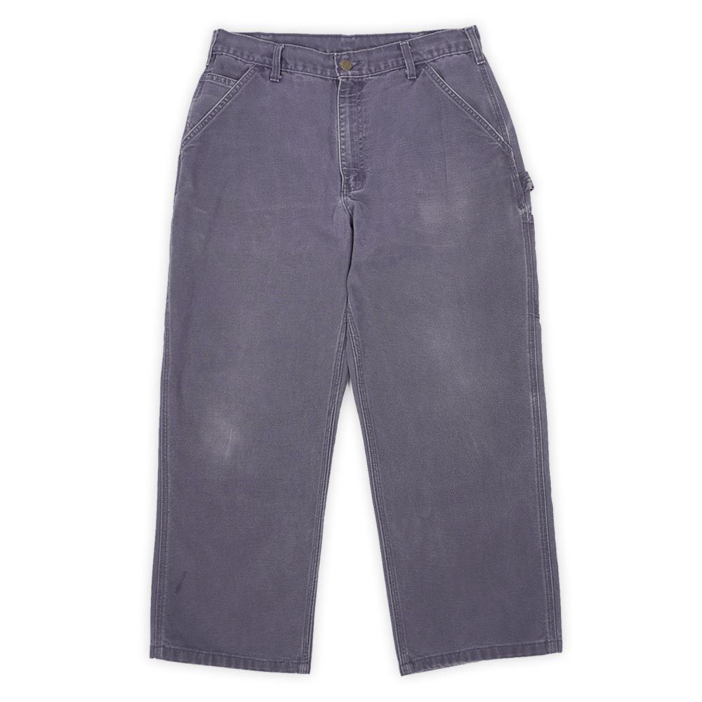 カーハート Carhartt 00s 2000年代 ダックペインターパンツ B11 PTB ワーク ダブルニー WIP USA ヴィンテージ アメリカ 古着 メンズ ズボン パンツ ぺトロールブルー W34 L30【】