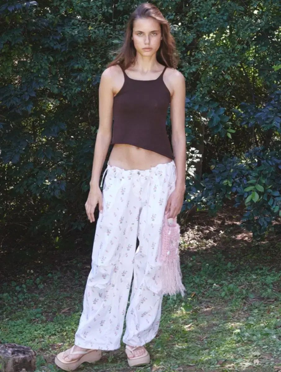 OPENYY 花柄パラシュートパンツ The Open Product(ザオープン