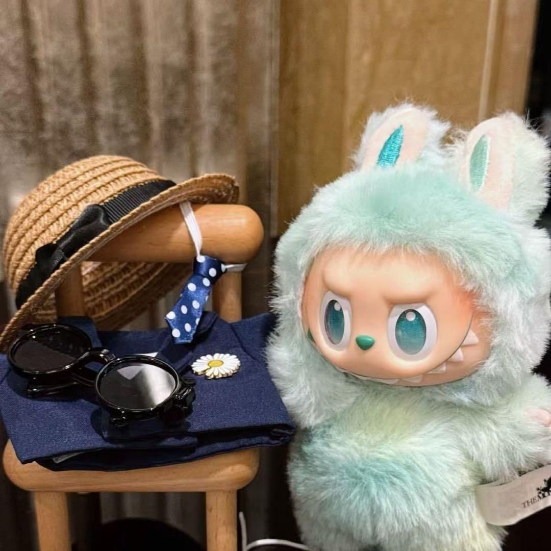 G-DRAGON ジヨン labubuぬいぐるみ用コスチューム レア】labubu Gdragon コスチューム ぬい服 らぶぶ 服 ジヨン