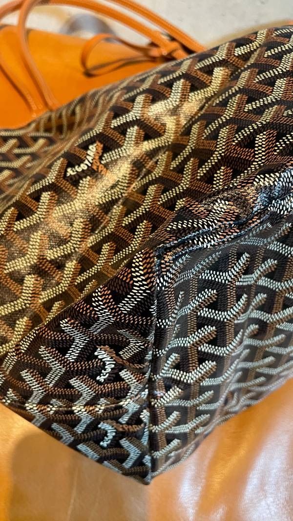 GOYARD　ゴヤール　サンルイ　ブラック　トートバッグ　ショルダーバッグ　ショッパー　リボン　ラッピング　GM