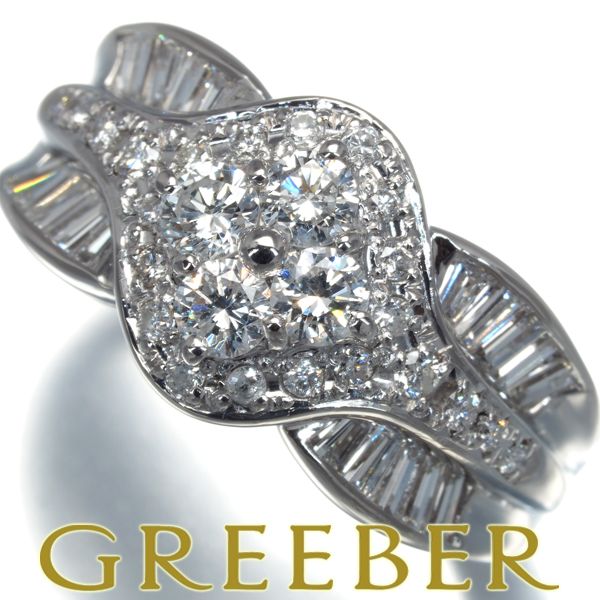 ダイヤ ダイヤモンド 1.02ct 2種カット リング Pt900 #172373