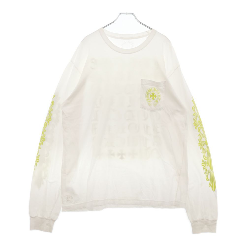 希少◆CHROME HEARTS◆Made in Hollywood L/S Tシャツ イエロー Chrome Hearts Hollywood Plus L/S T-Shirt Black/Yellow