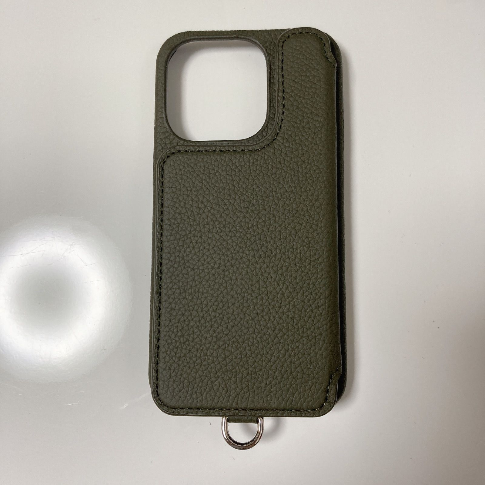 【新品未使用】デミュウDEMIU スマホケース カーキ iPhone14Plus iPhone14pro】新品DEMIUデミュウdemiurvoデミウルーボiPhone