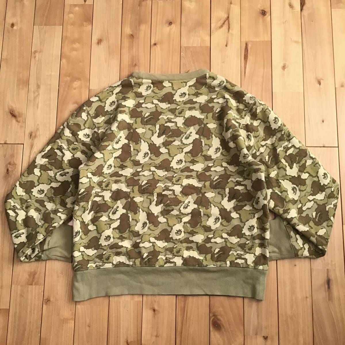 ☆リバーシブル☆ KAWS × BAPE 長袖スウェット Mサイズ cloud camo a 