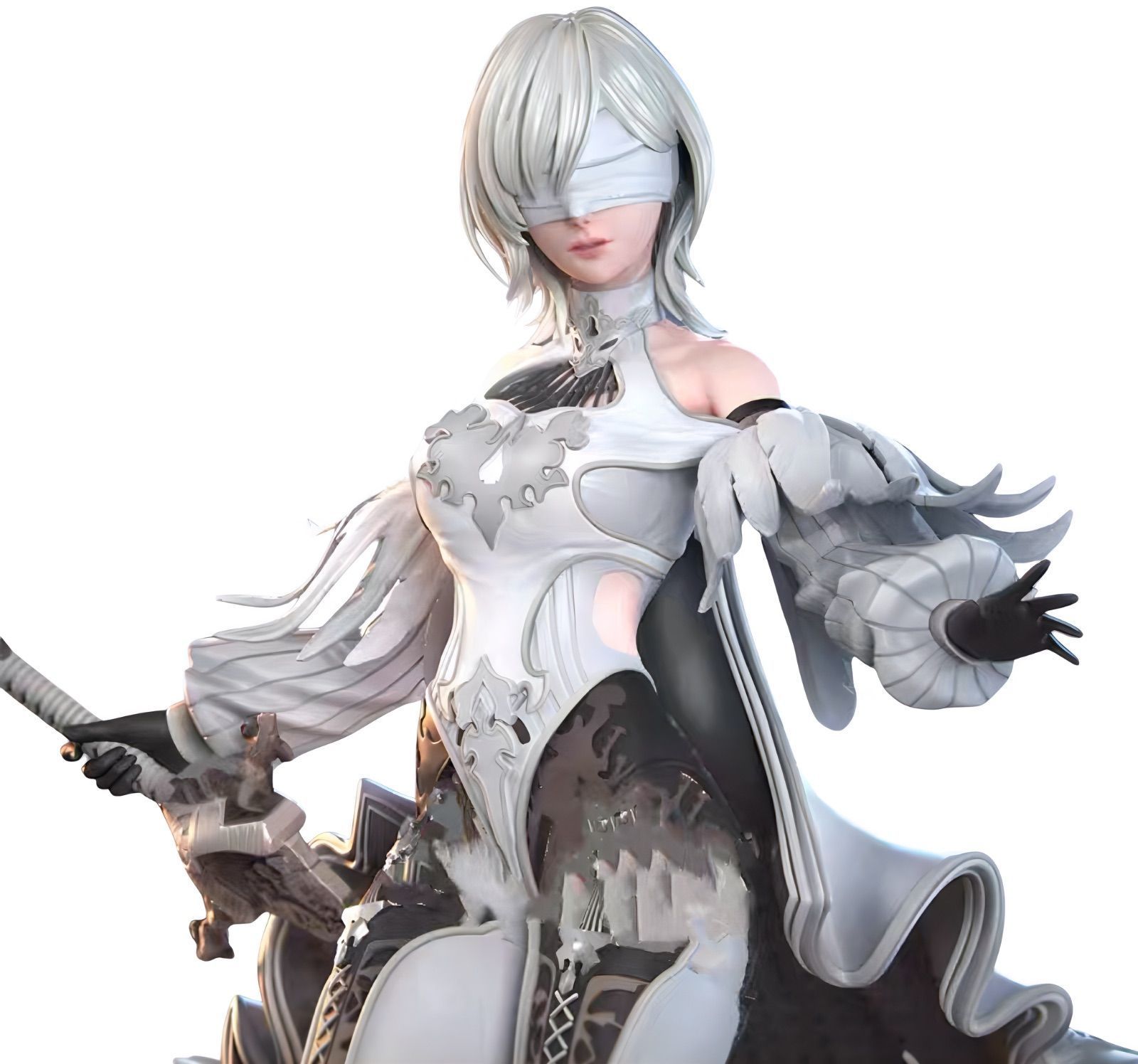 1|4 ガレージキット フィギュア 未塗装 オートマタ 48cm