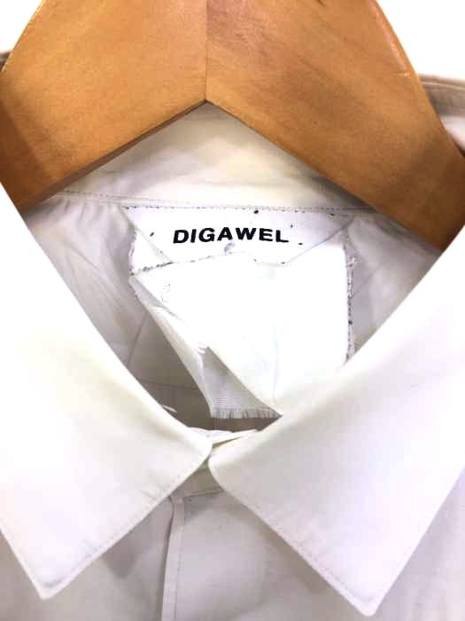 ディガウェル DIGAWEL 製品洗い加工 マルチポケット シャツ ブラウス-