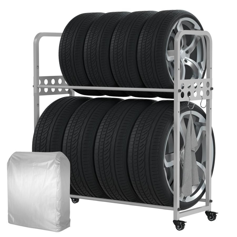 タイヤラック 8本 縦置き ワイド 収納 軽トラック 軽自動車 suv 普通乗用車 積載量160kg  組立簡単 タイヤスタンド アイリスオーヤマ WT-1048 再出品☆送料込み♪店舗引き上げタイヤラック 楽天市場】タイヤラック ワイド 8本 2段式 縦置き 上段 軽トラック 軽自動車 下段 suv 普通乗用車  積載量160kg 工具不要 組立簡単 タイヤ収納 屋外 ラック スタンド スペア スタッドレス 保管 交換 アイリスオーヤマ WT-1048 ...