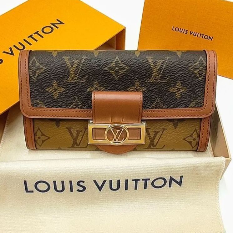 【新品同様】LOUIS VUITTON ルイヴィトン  ポルトフォイユ･サラ ドーフィーヌ M46645 モノグラム モノグラムリバース  長財布 （SNA）02405300130008DZ