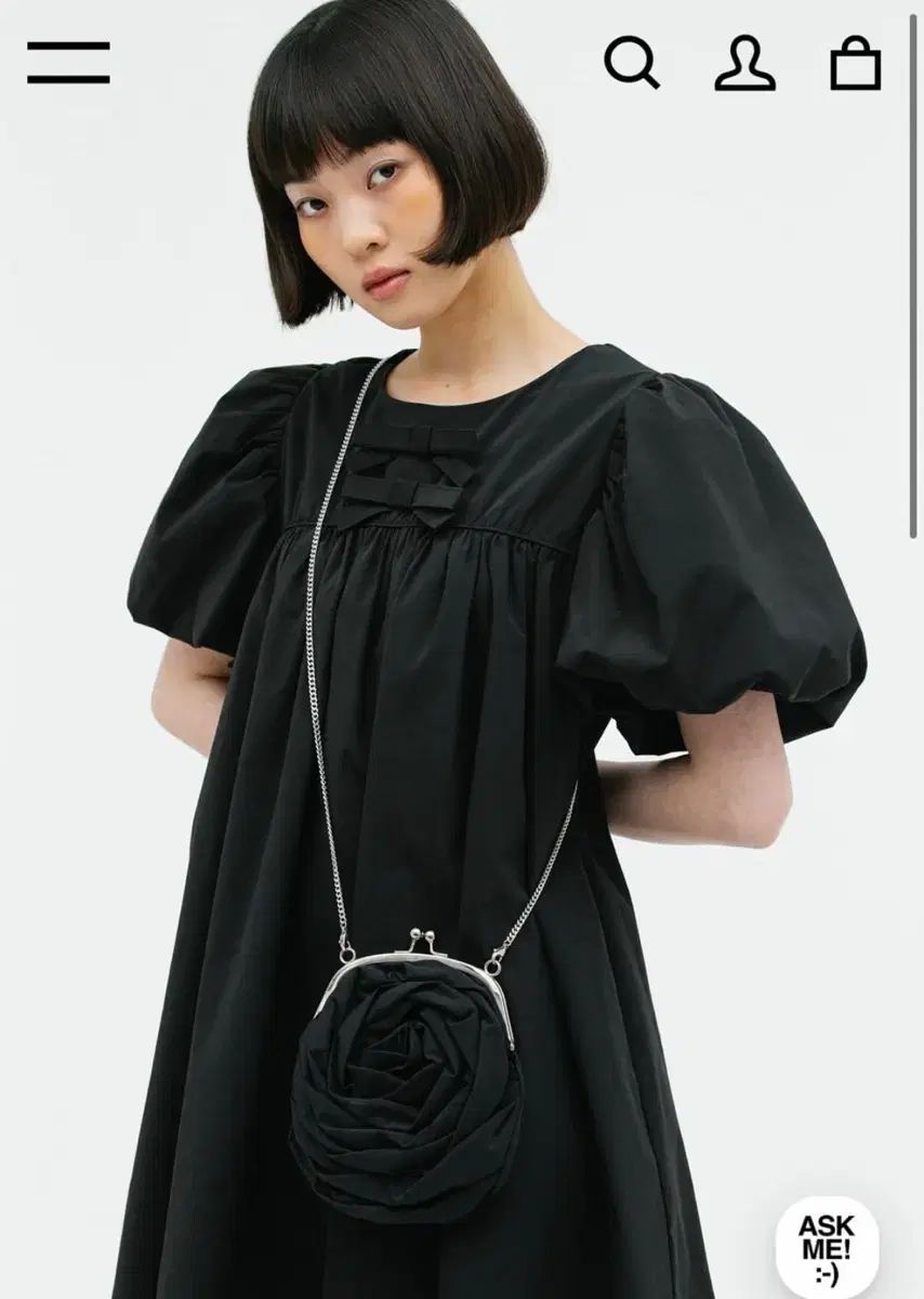 人気アイテム、安い通販。 Saenginstudios パフ リボン サーリング ONE PIECE ドレス 100％ 品質保障！