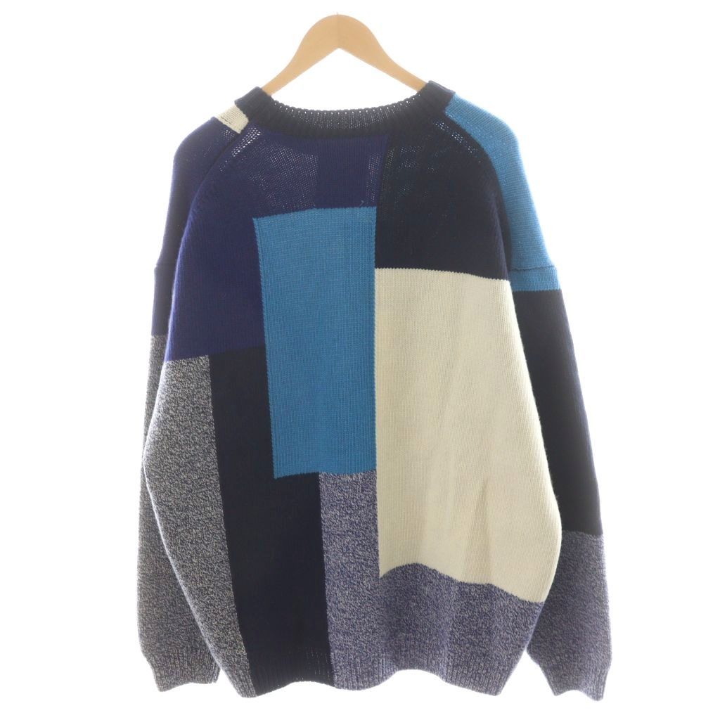 STUDIO NICHOLSON 青 長袖ニット ザラ ZARA × スタジオニコルソン STUDIO NICHOLSON カラー