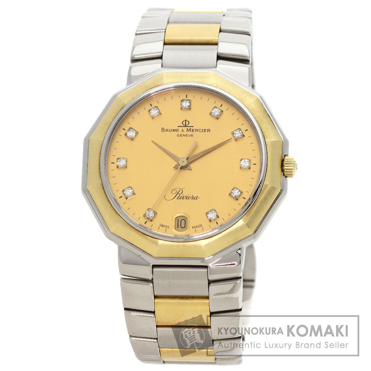 ボーム＆メルシェ Baume & Mercier 5131.3 リビエラ デイト YGコンビ 