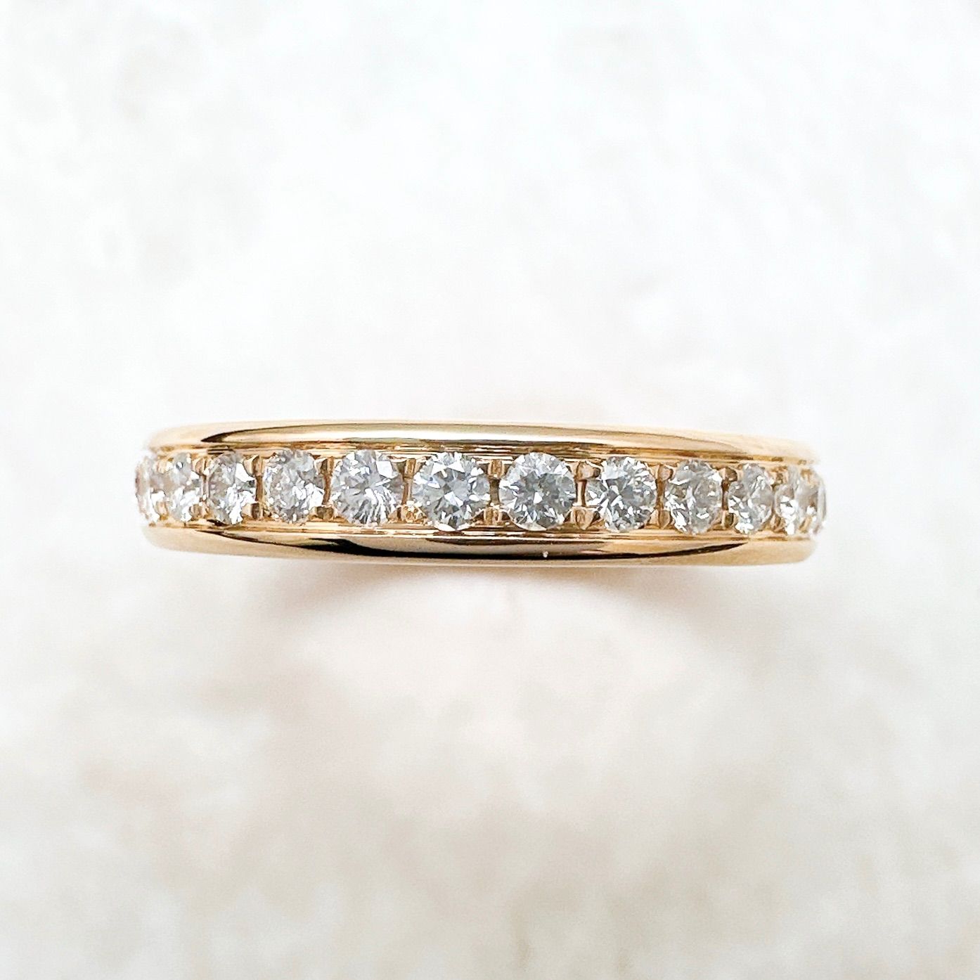 DAMIANI ピンクゴールドリング Pink gold and diamonds ring, 12 mm.