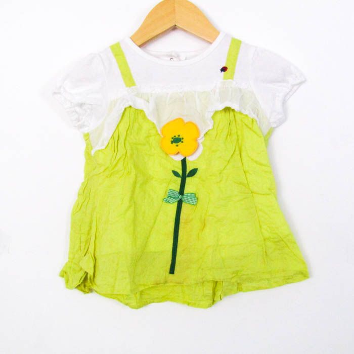 110㎝　半袖Tシャツ　ファミリア　新品　女の子　リボン　かわいい 新作・新品】ファミリア familiar 半袖Tシャツ 女の子 うさぎ
