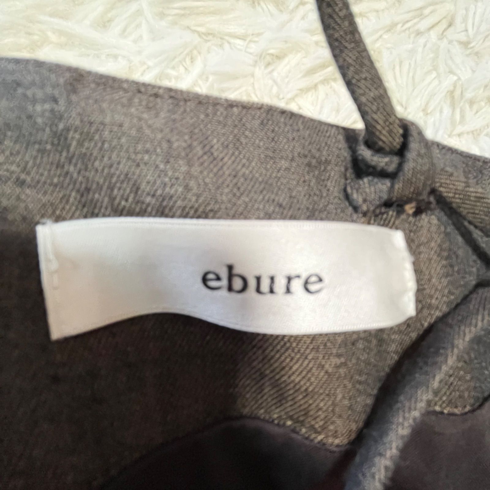 ebure エブール ファインライトウールワンピース Iライン ノースリーブ 