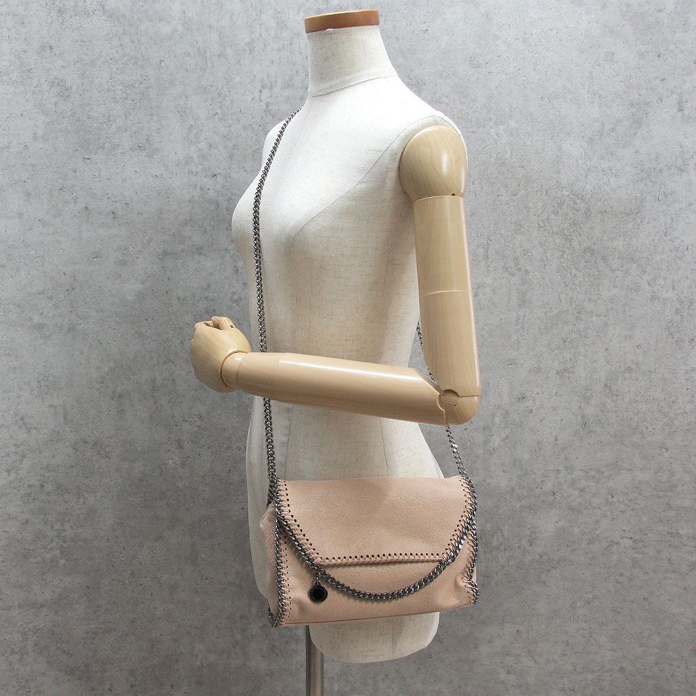良品 ステラマッカートニー Stella McCartney ショルダーバッグ ファラベラ ミニショルダー 364519 W9132 ピンク系 イタリア製 エコ Stella McCartney（ステラ・マッカートニー） ショルダーバッグ