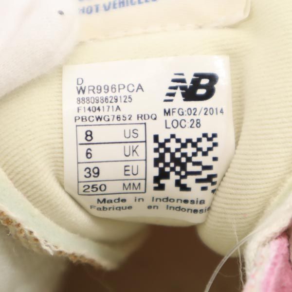 未使用 ニューバランス 996 スニーカー US8 ピンク NEW BALANCE