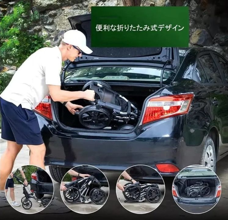 ♠ 人気推薦◆4輪ゴルフカートプッシュプルゴルフ用カートゴルフバッグ