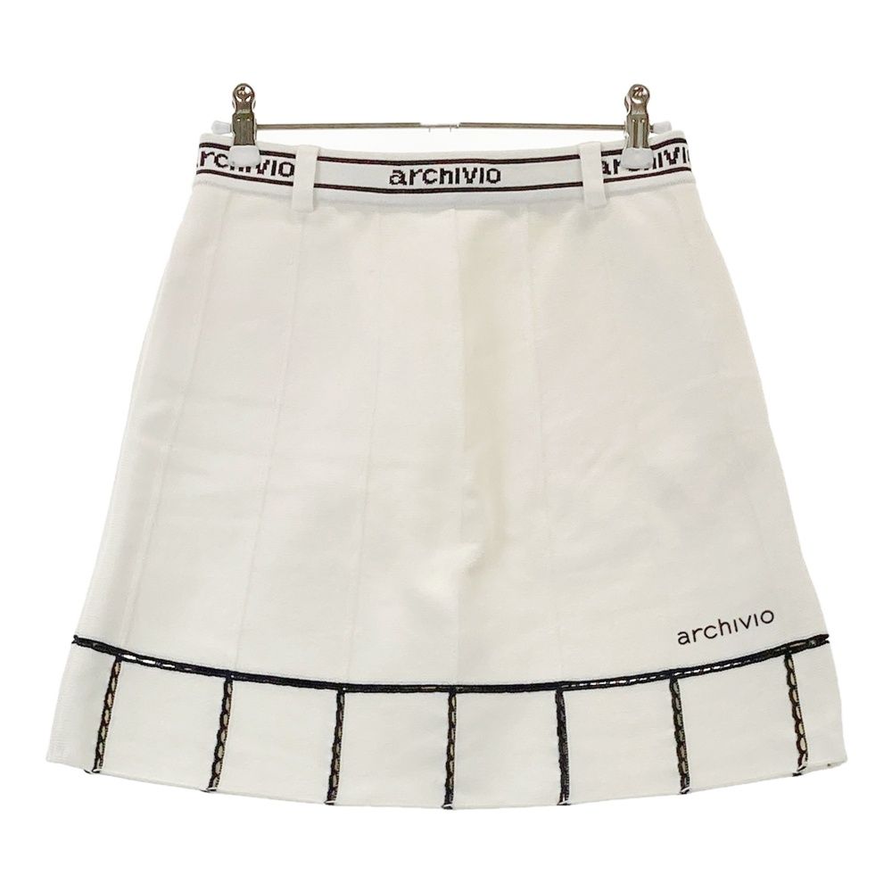 アルチビオ ニットスカート 36 白 小さめサイズ サイズ：36 ARCHIVIO アルチビオ ニットスカート ホワイト系