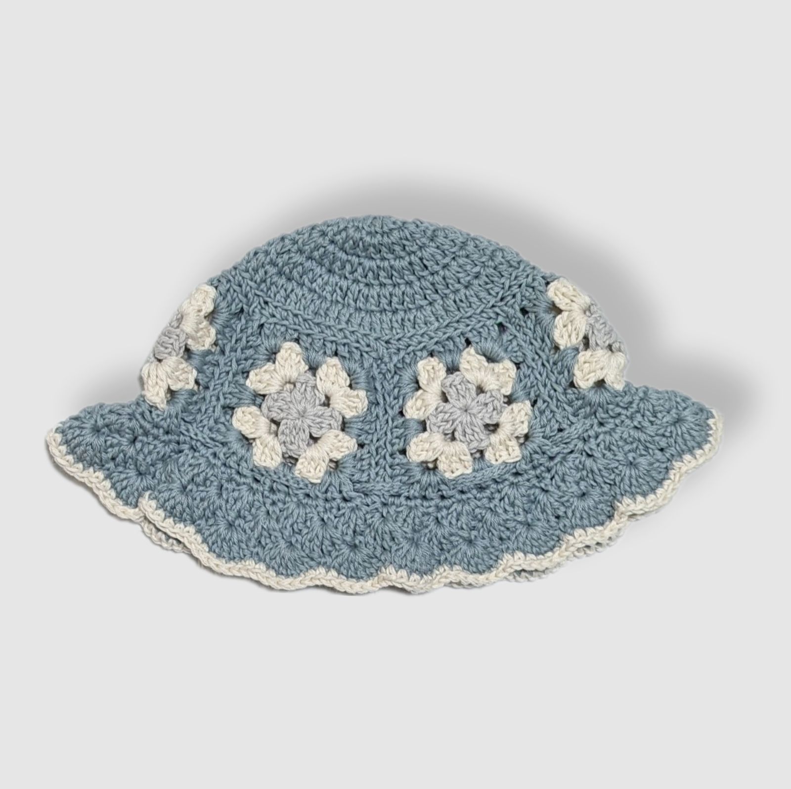 【ハンドメイド】グラニースクエアハット　ベビー mm様専用】ハンドメイド グラニースクエアハット 帽子 ベビー