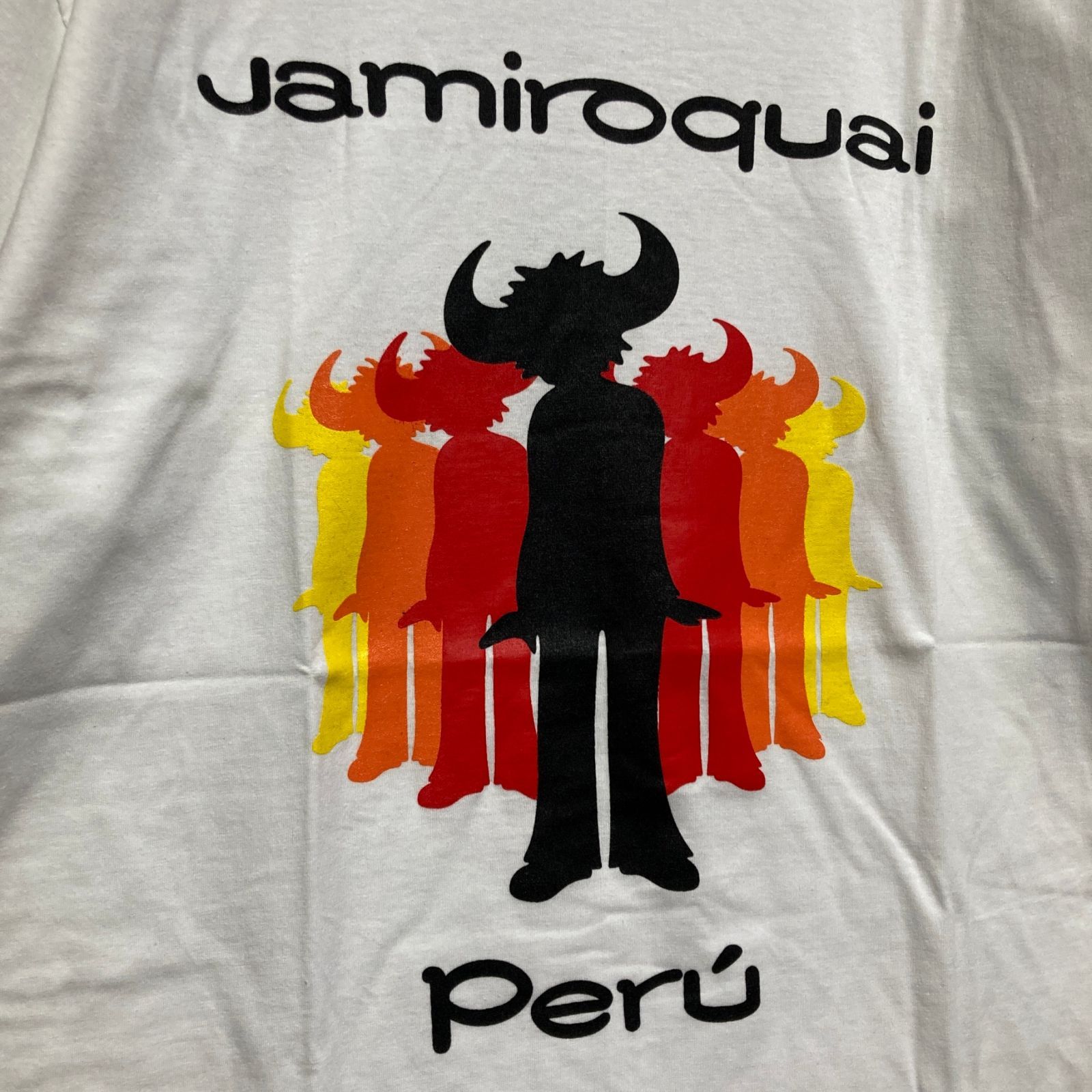 ジャミロクワイ jamiroquai 白 Tシャツ tee ティーシャツ バンド