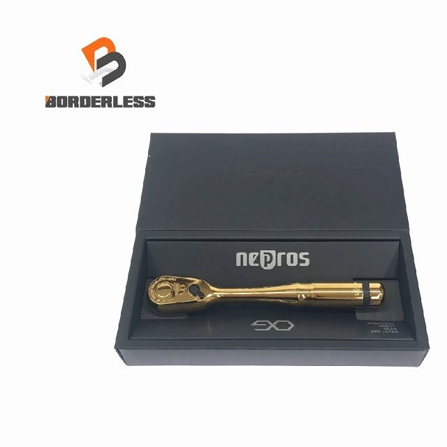 ♥ nepros ネプロス ラチェットハンドル NBR390GL シリーズ 90ギア 9.5sq 金色 iPゴールド ラチェットレンチ111568