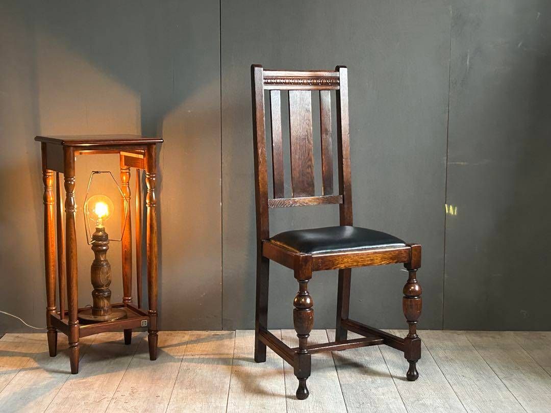 ③　英国　イギリス　ロイズアンティークス　ハイバックチェア　高浮き彫り　GY ② 英国 イギリス ロイズアンティークス ハイバックチェア 高浮き彫り GY