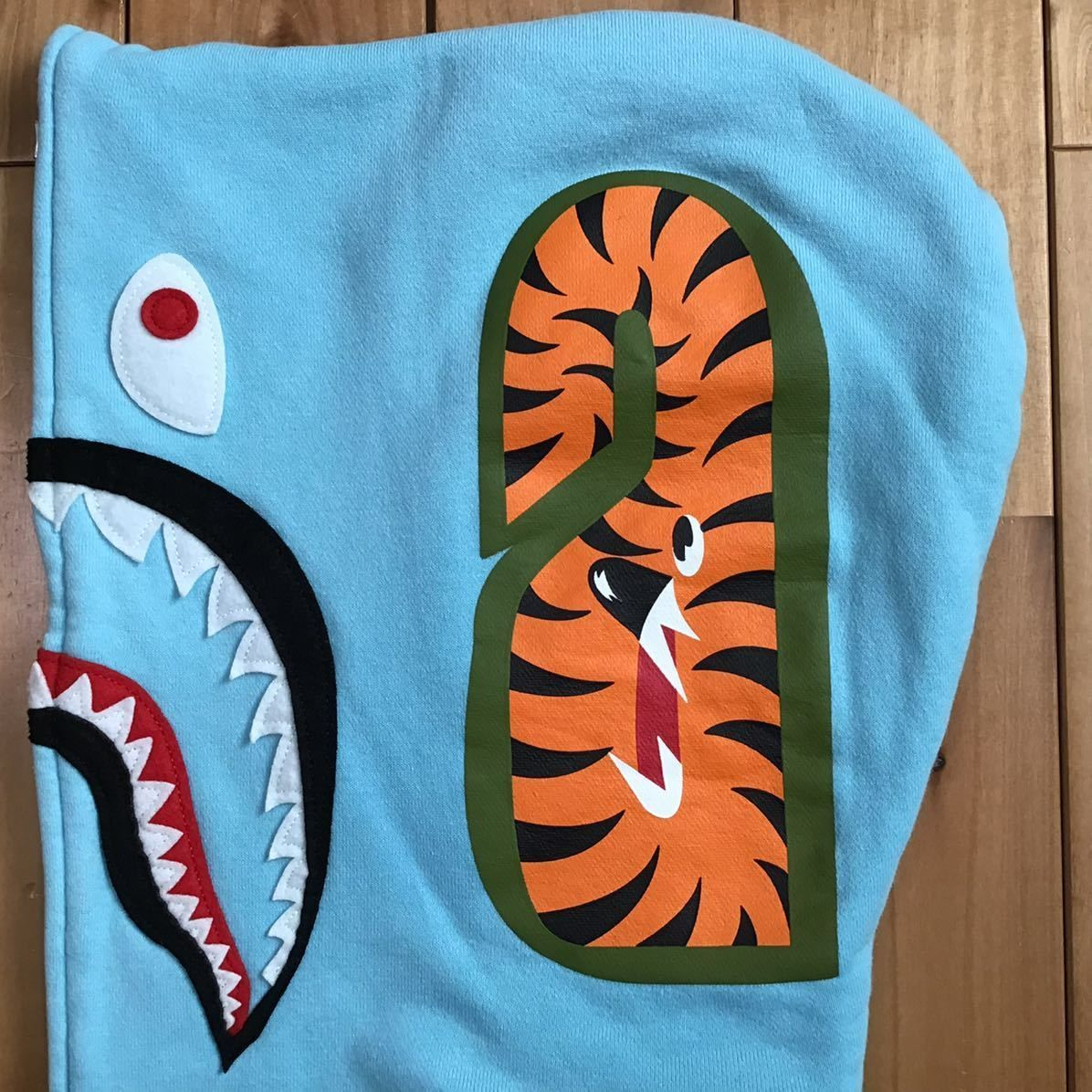 BAPE logo multi fonts シャーク パーカー Lサイズ shark full zip 