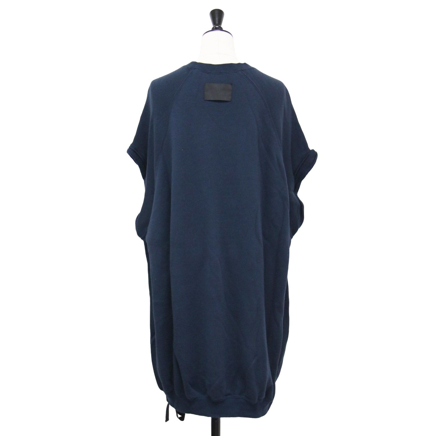 COGTHEBIGSMOKE コグザビックスモーク スウェット ネイビー 紺 サイズ | 23春夏 半袖 ロング スウェットシャツ | ALICAI SWEAT SHIRT プルオーバー クルーネック ドロスト | 日本製 レディース