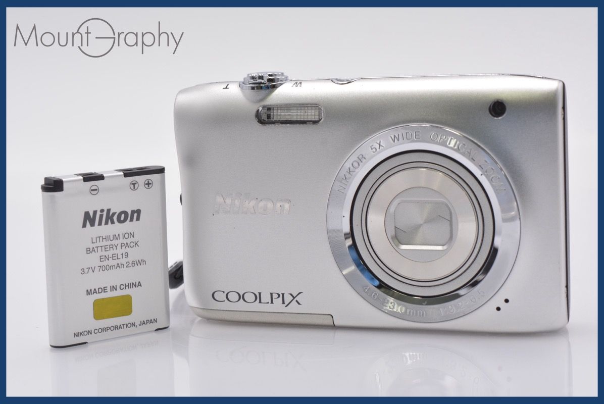 ☆極上美品☆ ニコン Nikon COOLPIX S2900 5x バッテリー、ストラップ 