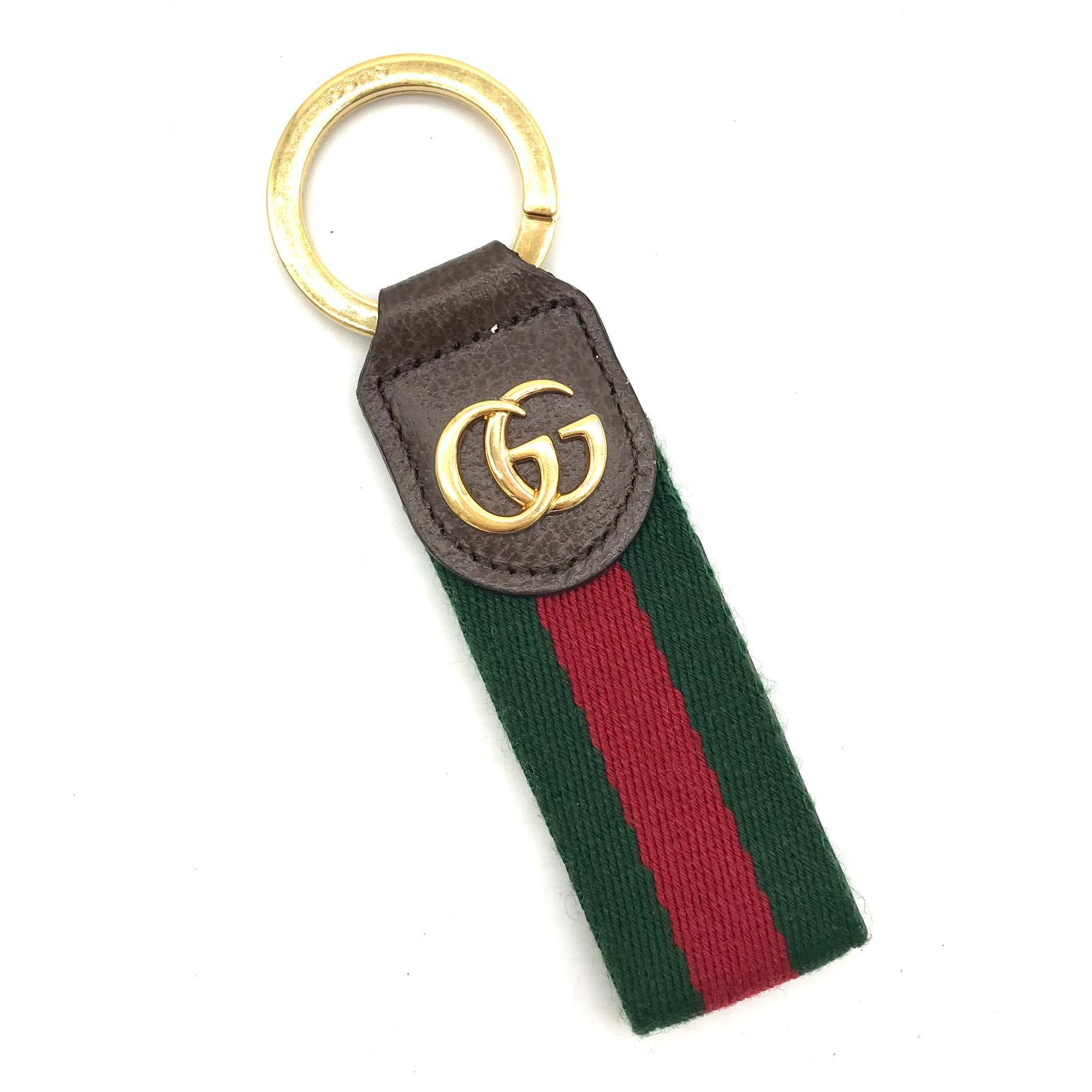 ▽GUCCI/グッチ GGロゴ オフィディア キーリング ‎523161 HE2NG