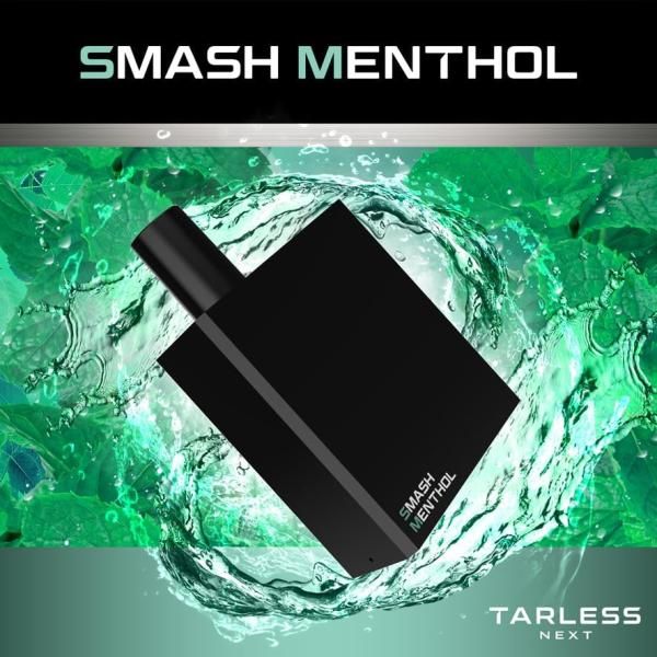 TARLESS NEXT スターターセット（バッテリー1個・カートリッジ1個 ） 電子タバコ 使い捨て 充電式 メンソール (スマッシュメンソール)