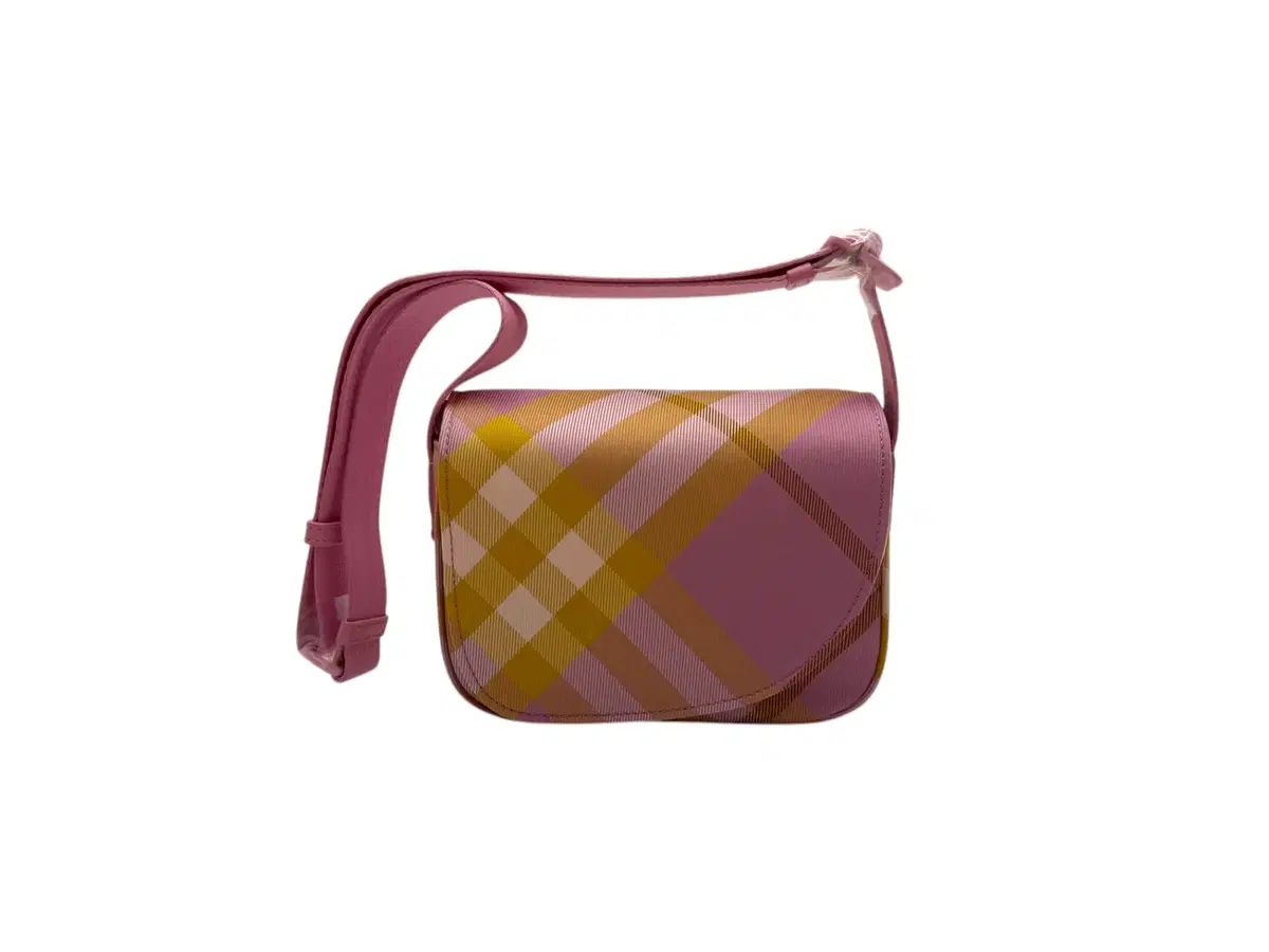 Burberry バーバリー チェック ミニ メッセンジャーバッグ ピンク 80909961