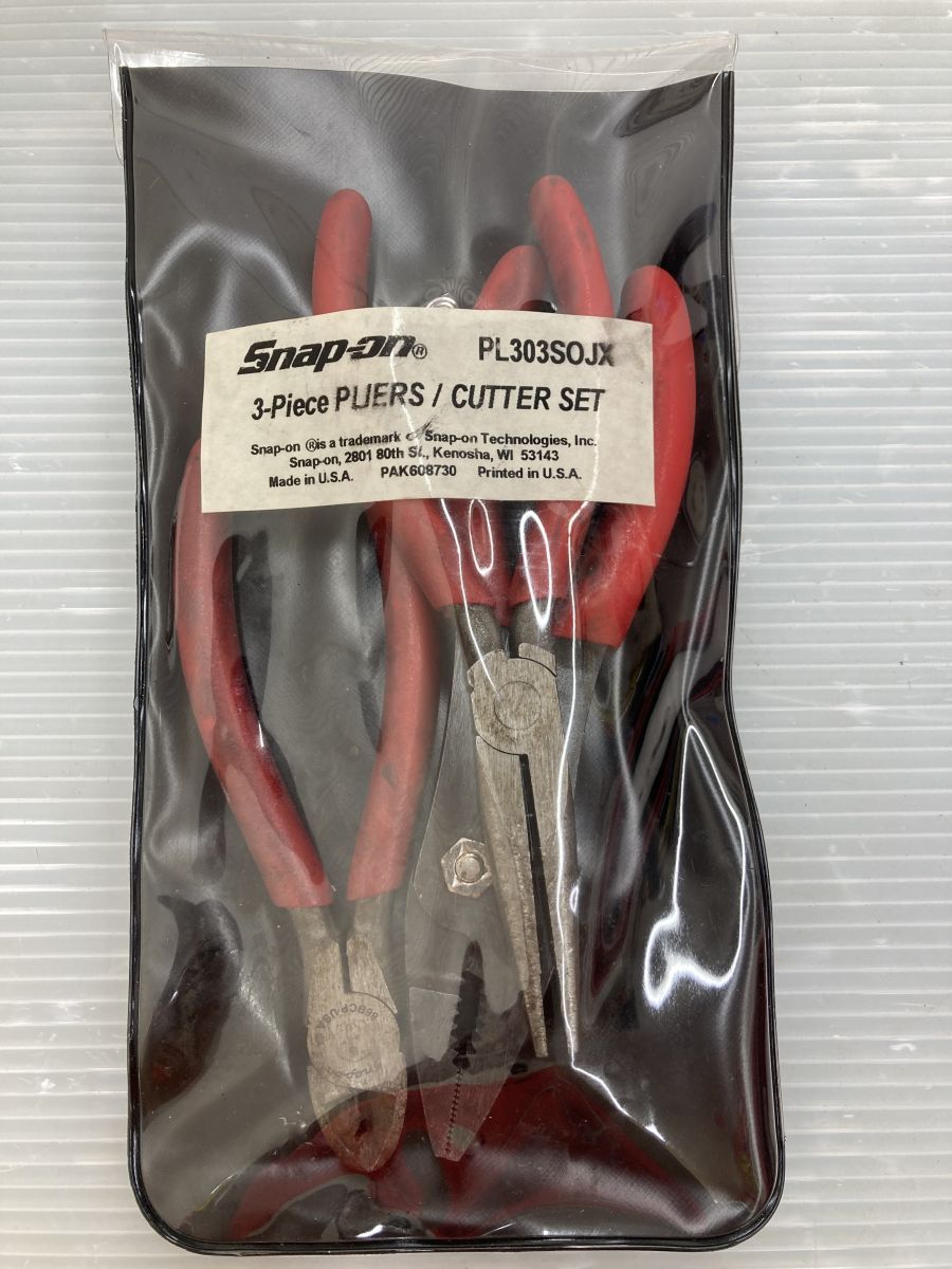 スナップオン PL303SOJX プライヤ ペンチ3本セット