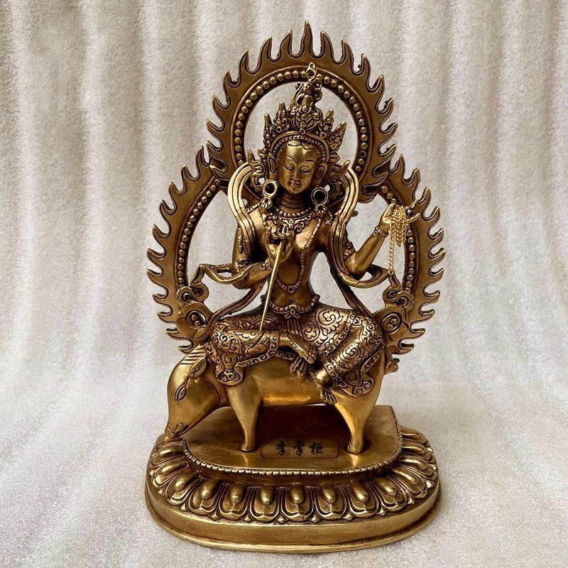 仏教美術 騎猪仏母菩薩 魔利支天護法仏像 銅製 仏像 彫刻 置物 開運 風水 仏教美術 騎猪仏母菩薩 魔利支天護法仏像 銅製 仏像 彫刻 置物 開運