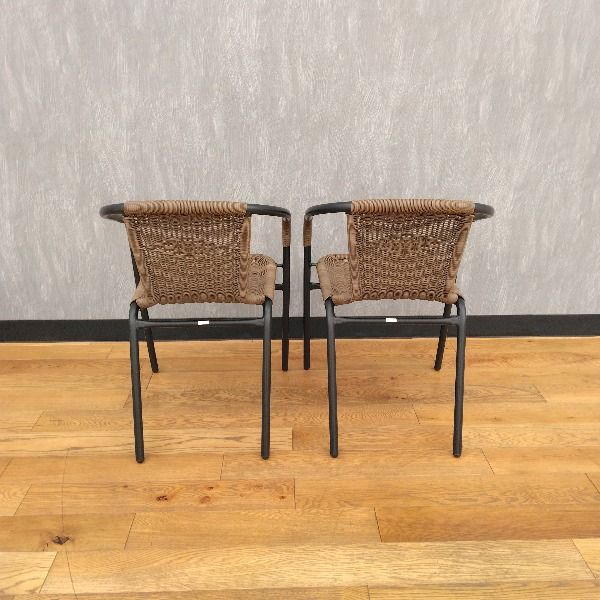 フランス製 Grosfillex マイアミ フォールディングチェア 2脚 屋外可