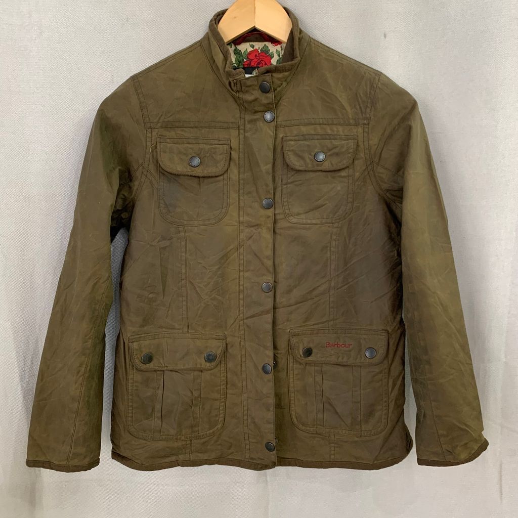 Barbour バブアー ワックス ジャケット オイルド ジャケット オリーブ Oive KIDS L サイズ No.I450
