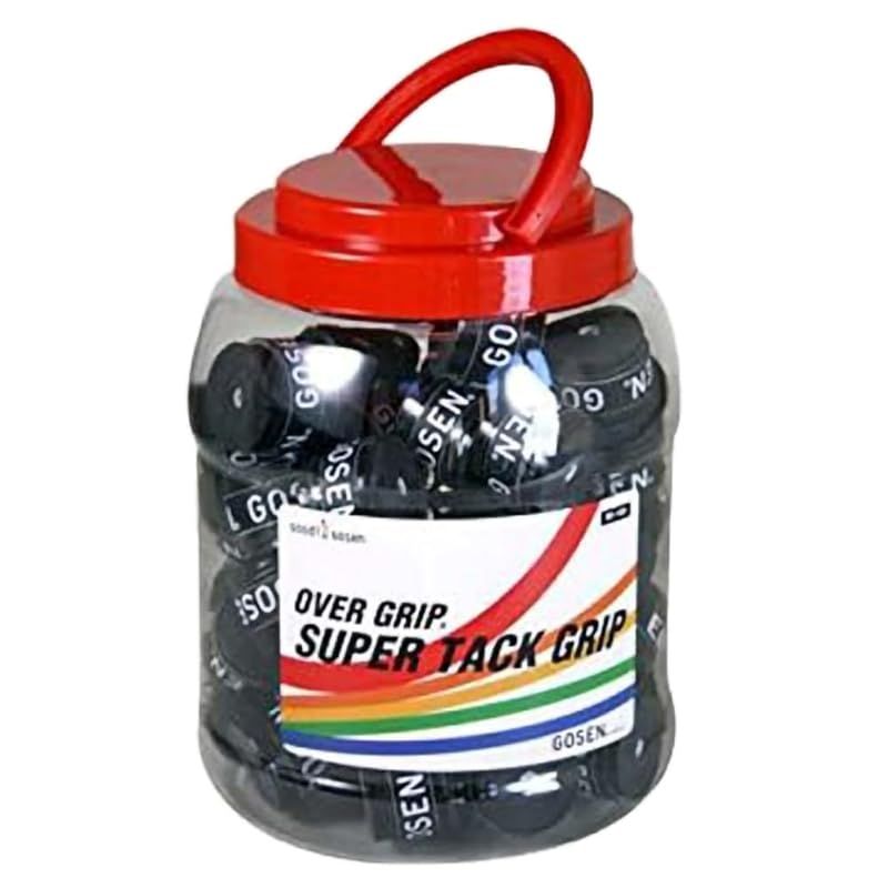 GOSEN スーパータックグリップ 60本入 OG106 オーバーグリップ ブラック 1