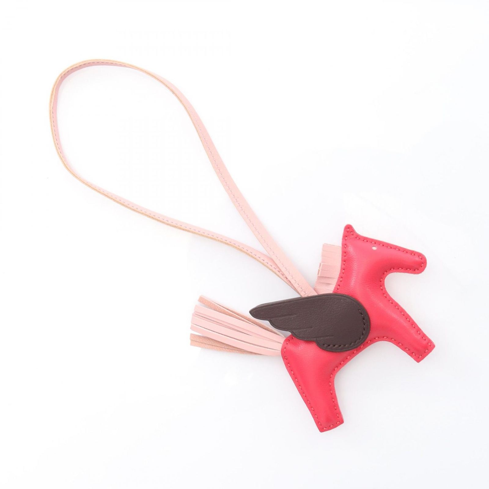 HERMES エルメス ロデオペガサスPM フランボワーズ ローズサクラ ルージュセリエ チャーム