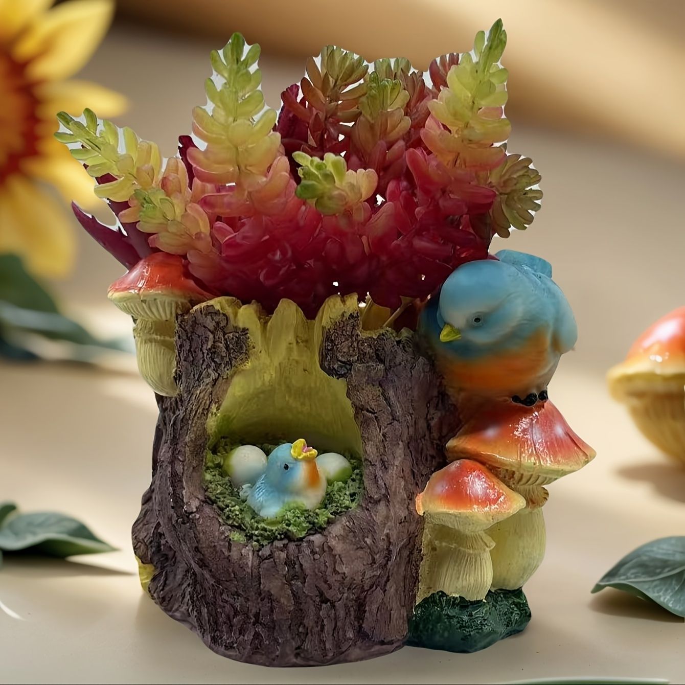 ❤️ヴィンテージ 木製 置き物 クリスマスツリー 切り株 可愛い 壁掛け