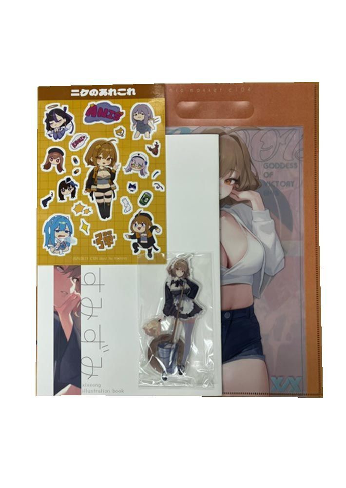 XIFOOD コミケ104 4点セット A4クリアファイルバック A5ステッカー アクリルスタンド アニスのすみずみ xixeong 勝利の女神 NIKKE