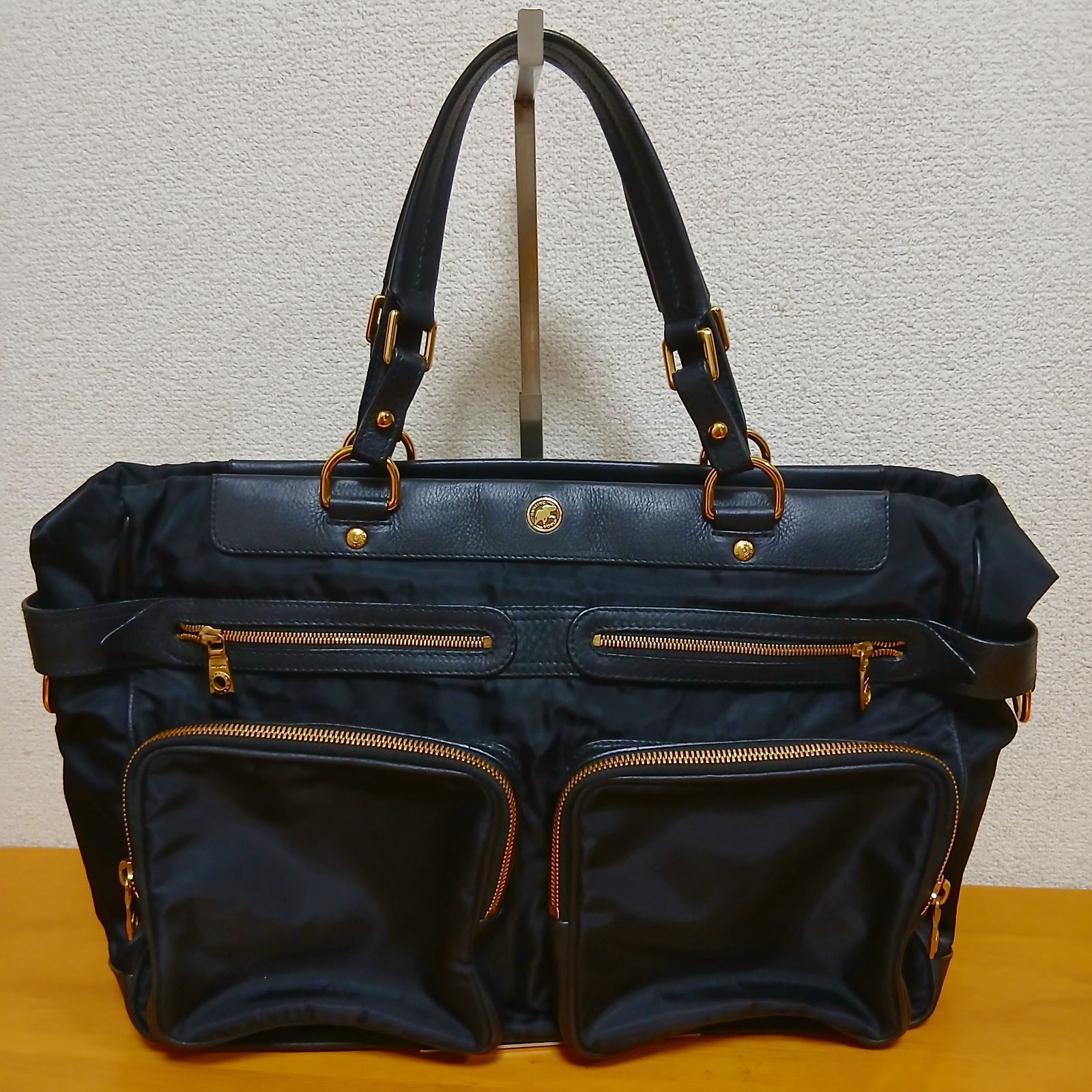 HUNTING WORLD ハンティングワールド トートバッグ ナイロンブラック 