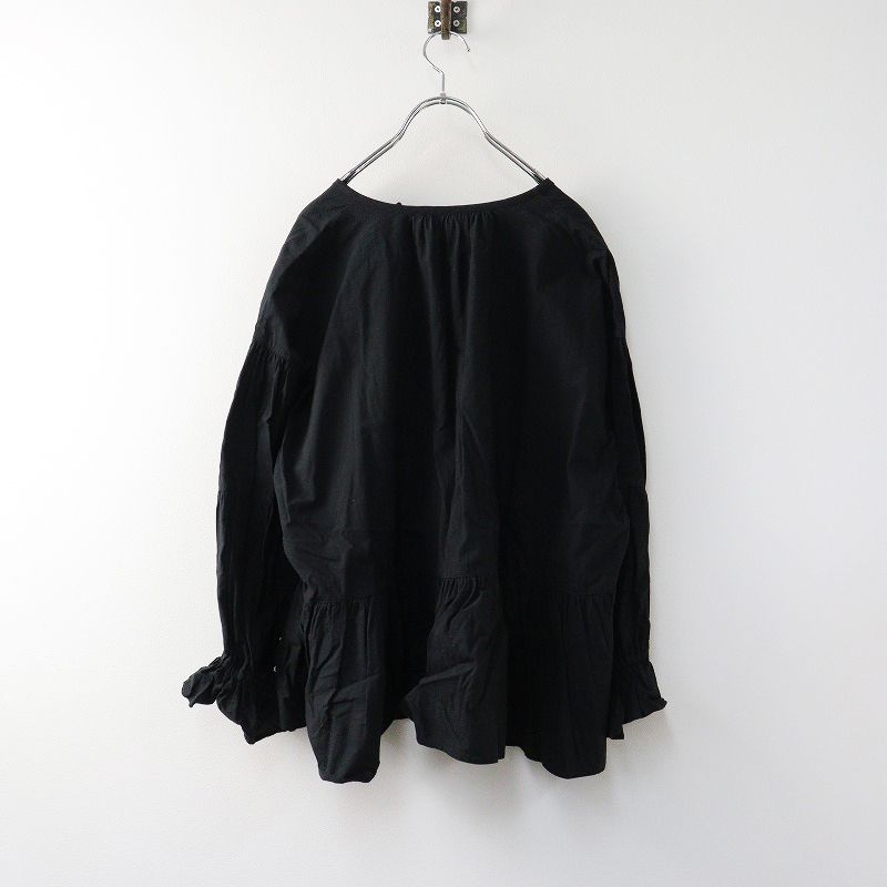 2021AW ネストローブ nest Robe コットンリネンティアードブラウス F 