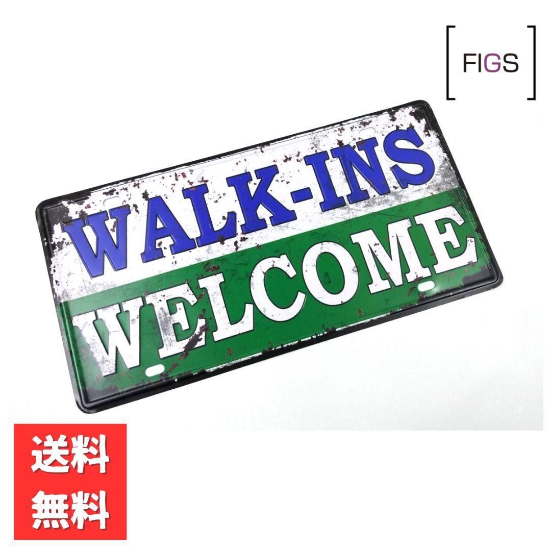 Amazon.co.jp: アメリカナン ブリキ看板 カフェ お店に WALK